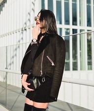 GIACCA BIKER ZARA AW 2017 NERA