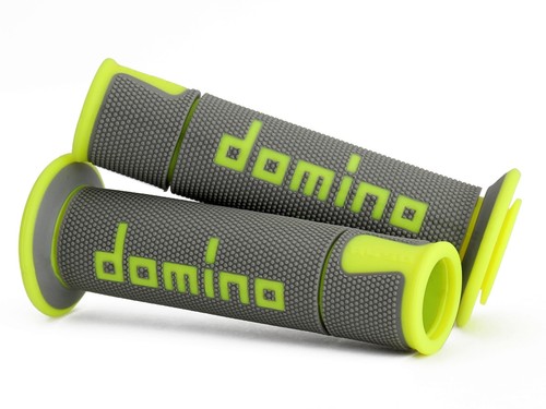 Manopole moto domino grigio - manopole,