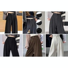 Pantaloni donna lino nero
