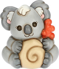 , Koala Sydney Con Conchiglia E Corallo in Ceramica Decorata a Mano, Versione Gr
