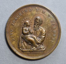 Medaglia San Gioacchino compatrono Napoli 1895 Catello Cardinale Sanfelice