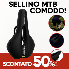 Sella Sellino Bici Comoda Antiprostata per Bicicletta MTB da Corsa