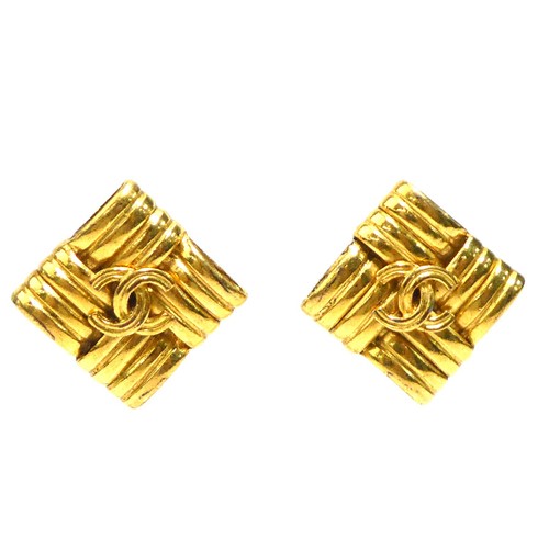 Orecchini clip con logo cc - con,