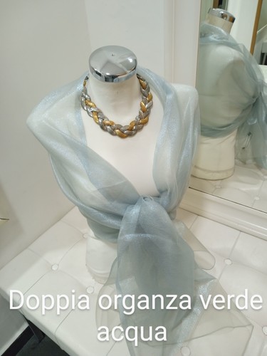 Stola coprispalle verde acqua - stola,