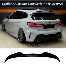 Spoiler Bmw Serie 1 F40 M  Sport 2019/24 Alettone Black Nero Lucido Posteriore