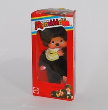 Bambola vintage 1980 MONCHHICHI Boy alta 8” bambola originale 3506 in scatola Mattel