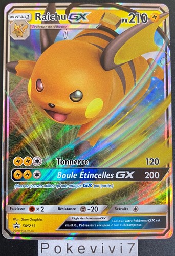 Carte pokemon raichu sm213 - raichu,