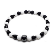 Bracciale bianco e nero