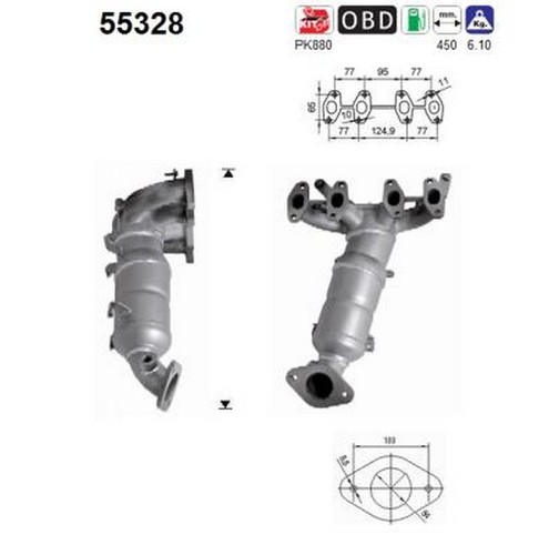 Cv catalizzatore per - kw,