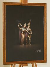 BOONSONG (XX secolo) dipinto pastello di ballerini tradizionali tailandesi (siamesi)