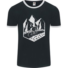DH Downhill Mountain Biking Cycling Bicicletta Uomo Ringer T-Shirt FotL