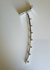 LOTTO 16 PEZZI BROCHE INCLINATA A 7 POSTI PER PANNELLO DOGATO - CABINE ARMADIO