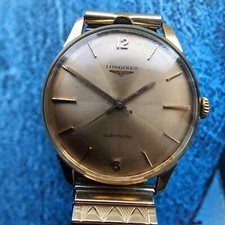 Orologio da uomo automatico Longines vintage in oro massiccio 18 carati 18 ca...