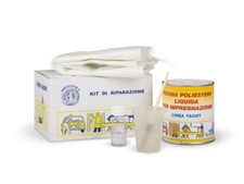 KIT RIPARAZIONE VETRORESINA E METALLO ML 750 COMPLETO  CARROZZERIE LANA VETRO