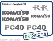 Kit Adesivi Stickers Komatsu PC40 Escavatore / Decals forexcavators Komatsu PC40