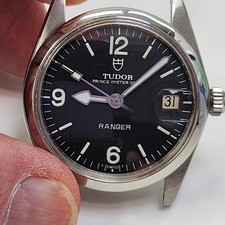 Orologio Tudor Prince Oyster Date Ranger 34 x 41 mm Acciaio Automatico Nero 90500