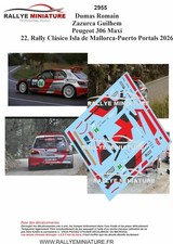 DECALS 1/43 REF 2955 Peugeot
