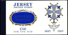 JERSEY 1985 HUGUENOT HERTIGATE £. 3.60 PRESTIGE BOOKLET COMPLETE SB36