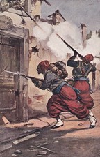 CARTOLINA MILITARE ,ASSALTO DI