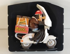 Figurine moto en résine Joe