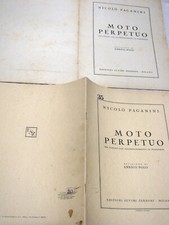 2 Spartito Moto perpetuo violino pianoforte Nicolò Paganini Suvini Zerboni Polo