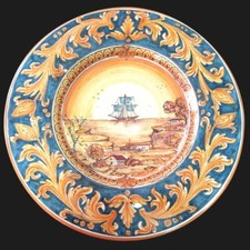 Ceramic wall plate - wall,