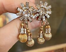 ORECCHINI MIRIAM HASKELL ,VINTAGE , AUTENTICI ANNI 50