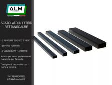 BARRA IN FERRO RETTANGOLARE, PROFILO IN FERRO VARIE SEZIONI LUNGHEZZE FINITURE