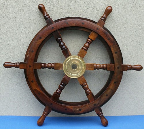 Timone legno massello scuro - timone,