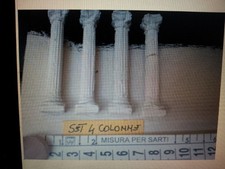 4 colonne gesso MINIATURA