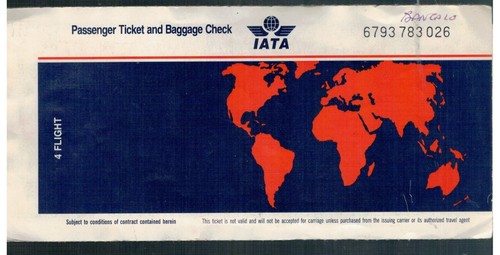 Biglietto aereo vintage - biglietto,
