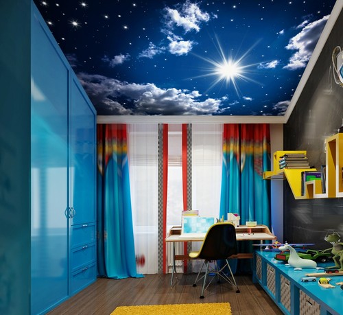 Carta parati luce lunare - da, 3d