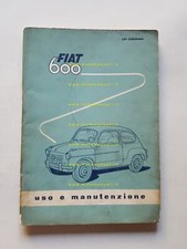 Fiat 600 1957 manuale uso manutenzione libretto istruzioni originale italiano