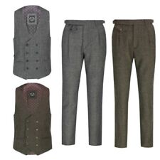 Hommes Gris Marron Tweed
