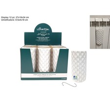 1 PZ EVAPORATORE UMIDIFICATORE BIANCO IN CERAMICA A ROMBI TERMOSIFONE ART.14884