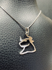 Collana ciondolo Toro - Argento