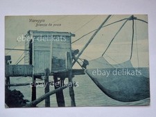 VIAREGGIO pescatore bilancia da pesca animata Lucca vecchia cartolina 