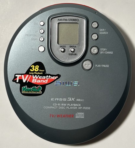 Lettore portatile aiwa - cd,