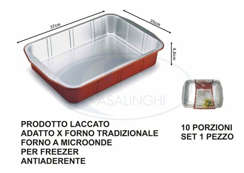 Teglia rett porz set - teglia, 10