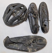 RARO Casco Bici Bicicletta Vintage Pelle Australia, Detto Pietro Scarpe Ciclismo