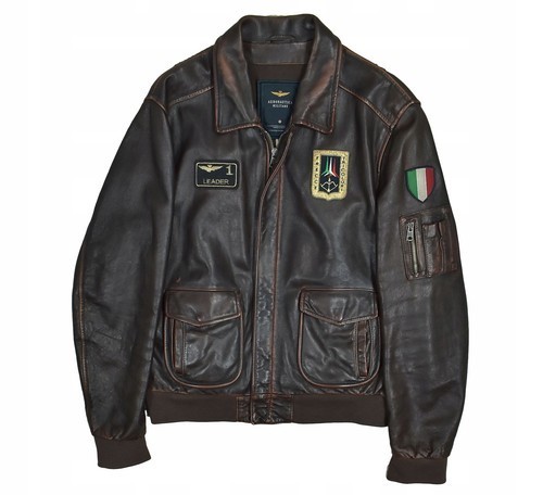 Giacca pelle aeronautica - giacca, di