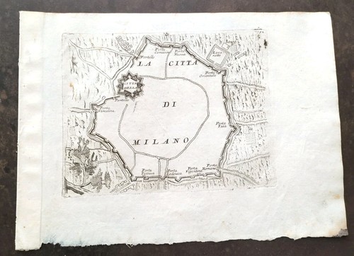 Mappa antica citta - la, di