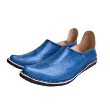 Pantofole babouche uomo blu
