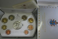 VATICANO 2003 SERIE DIVISIONALE PROOF 8 MONETE EURO + MEDAGLIA ARGENTO