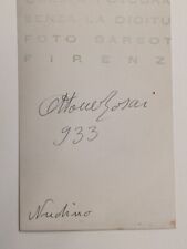 Autografo!!! OTTONE ROSAI 2 Foto opere Soffici Papini De Pisis Lacerba Futurismo