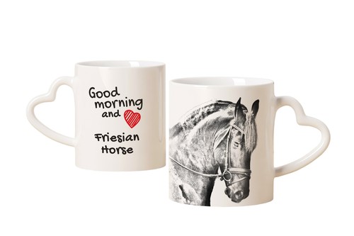 Cavallo frisone tazza - frisone, con