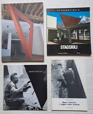 MAURO STACCIOLI lotto 4 volumi cataloghi Il segno come scultura Besana il Ponte