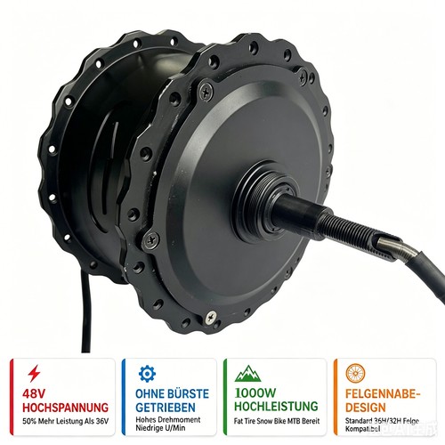 Motore mozzo brushless 1000w - motore,