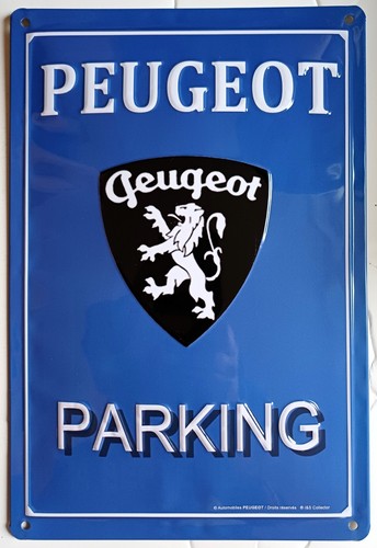 Targa metallo peugeot - metallo,