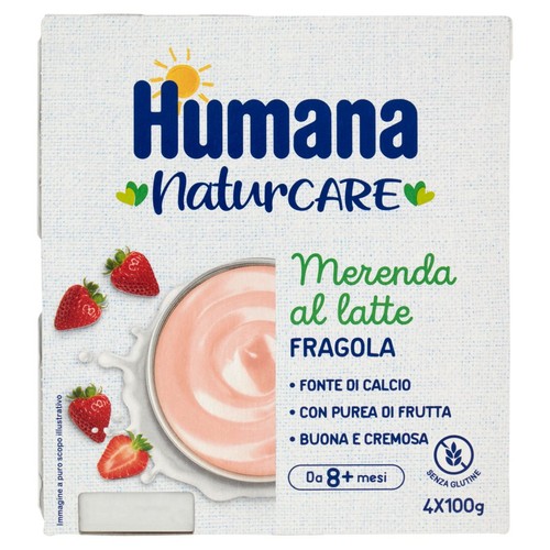 Merenda latte fragola - latte,